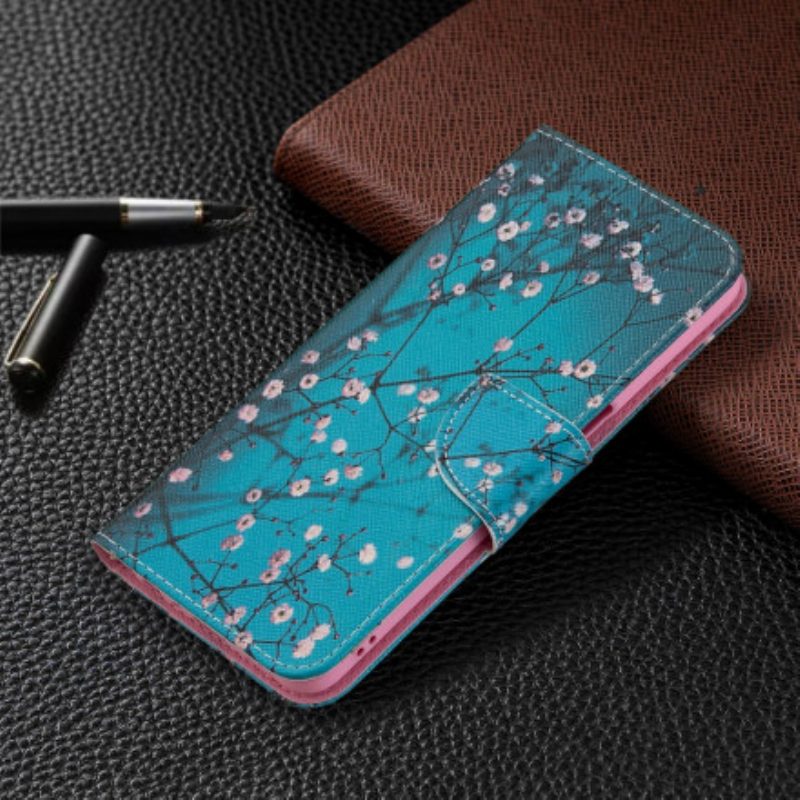 Folio Cover Oppo A54 5G / A74 5G Custodia in pelle Rami Fioriti