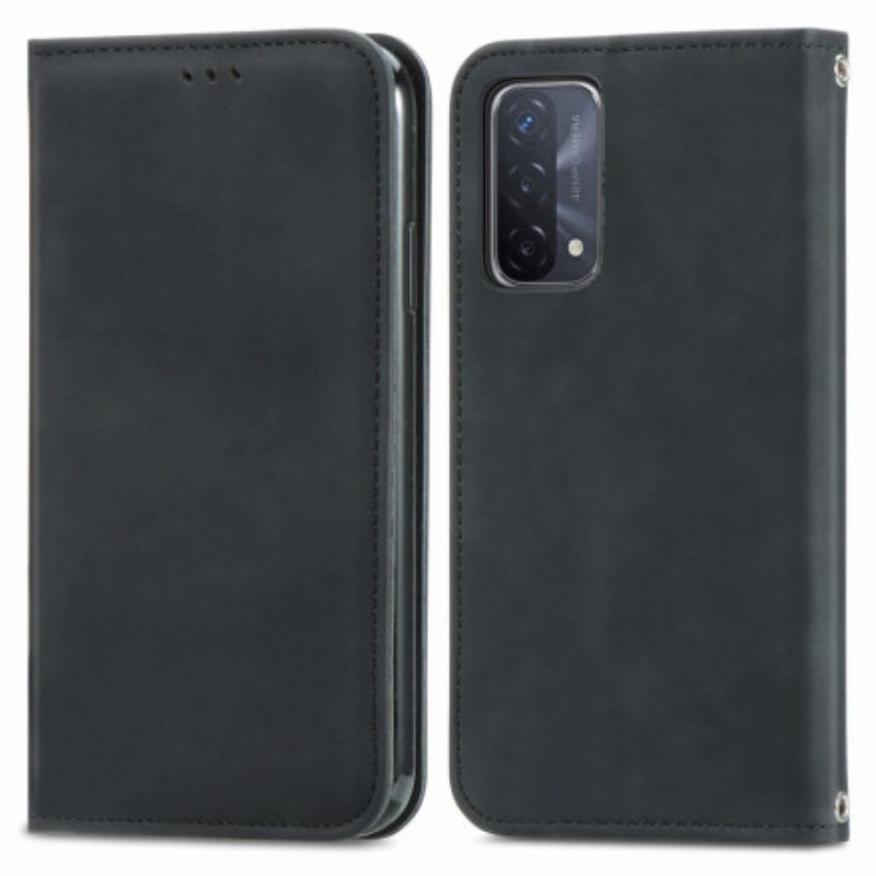 Folio Cover Oppo A54 5G / A74 5G Custodia in pelle Tocco Di Pelle