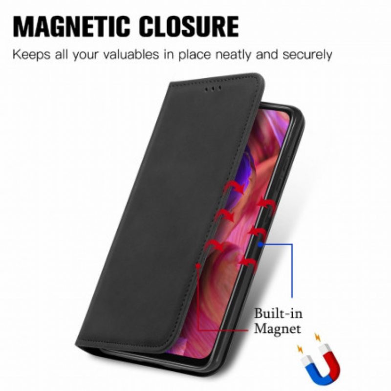 Folio Cover Oppo A54 5G / A74 5G Custodia in pelle Tocco Di Pelle