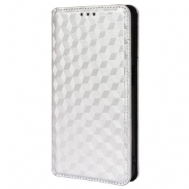 Folio Cover Oppo A54 5G / A74 5G Custodia in pelle Trama 3d