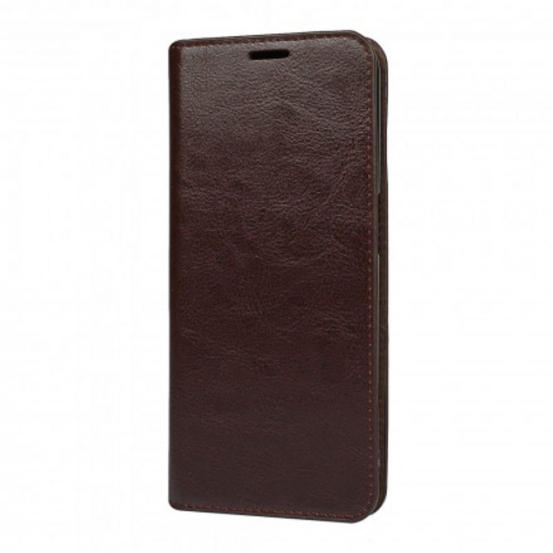Folio Cover Oppo A54 5G / A74 5G Custodia in pelle Pelle Vera