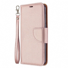 Custodia in pelle Huawei Y5p Folio Cover Litchi Rabat Obliquo