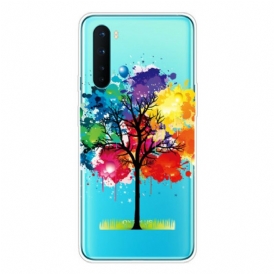 Cover OnePlus Nord Albero Dell'acquerello Senza Soluzione Di Continuità