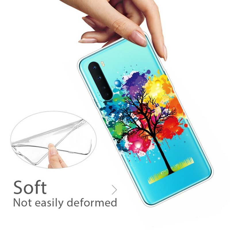 Cover OnePlus Nord Albero Dell'acquerello Senza Soluzione Di Continuità