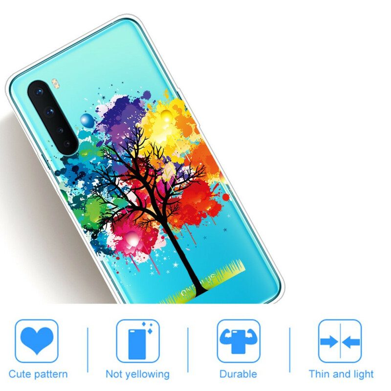 Cover OnePlus Nord Albero Dell'acquerello Senza Soluzione Di Continuità