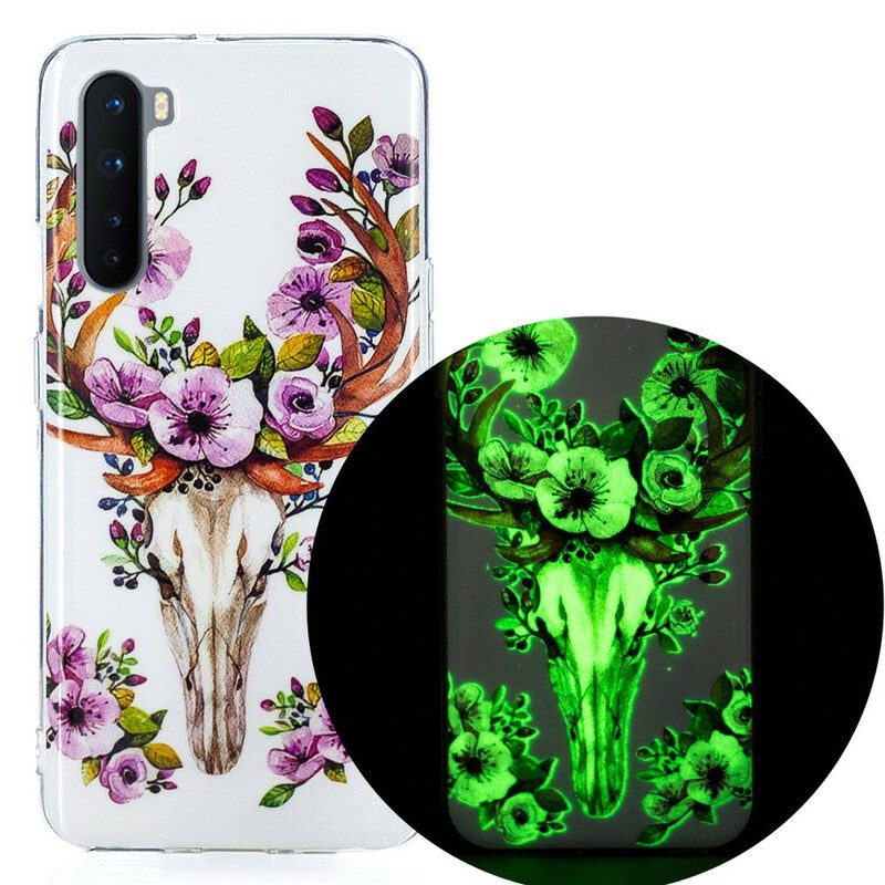 Cover OnePlus Nord Alce Floreale Fluorescente
