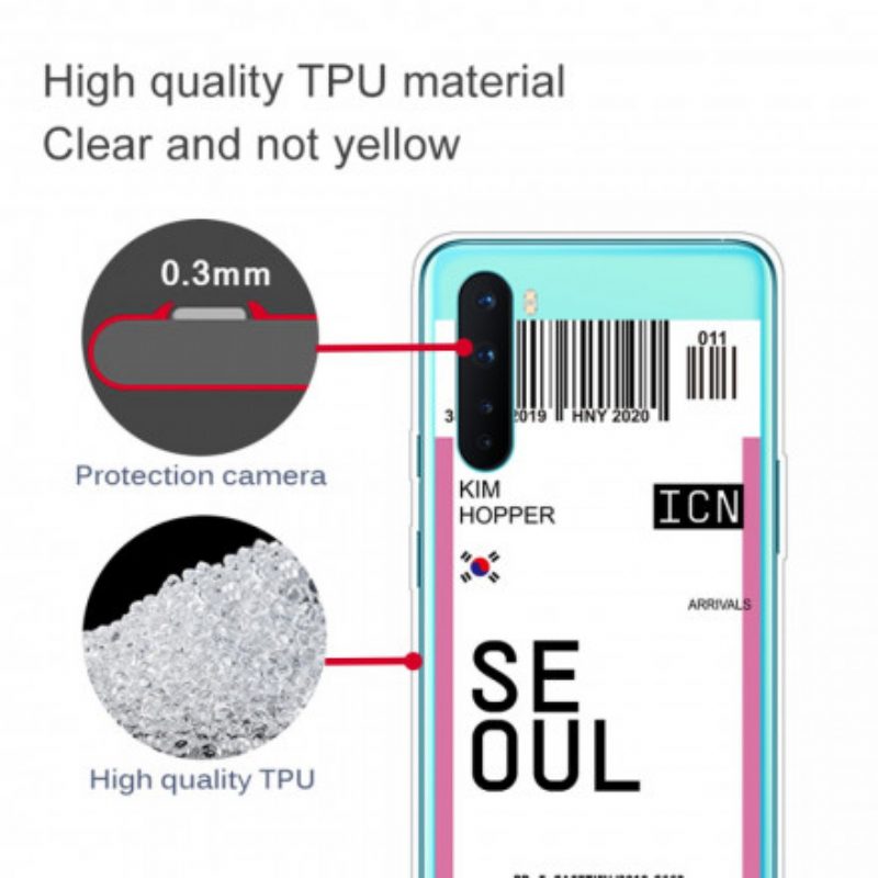 Cover OnePlus Nord Carta D'imbarco Di Seul