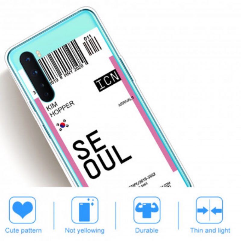 Cover OnePlus Nord Carta D'imbarco Di Seul