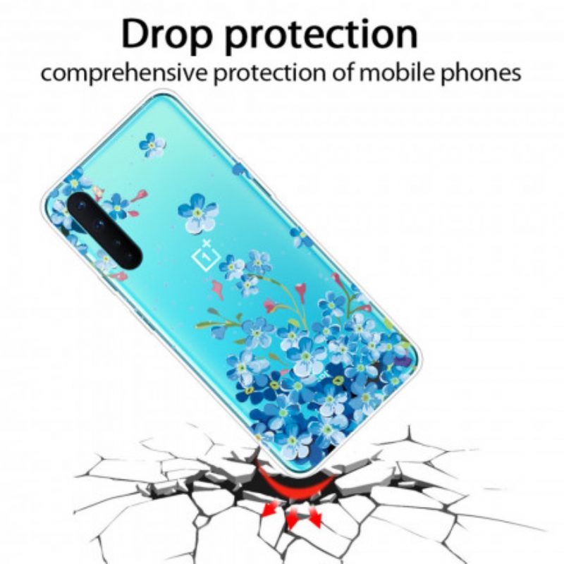 Cover OnePlus Nord Fiori Blu