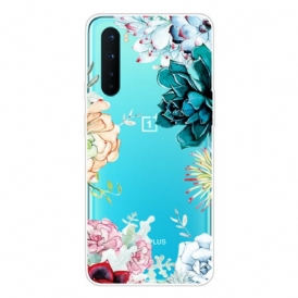 Cover OnePlus Nord Fiori Dell'acquerello Senza Soluzione Di Continuità