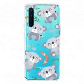 Cover OnePlus Nord Simpatici Koala Grigi