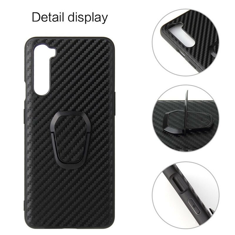 Cover OnePlus Nord Supporto Anello In Fibra Di Carbonio