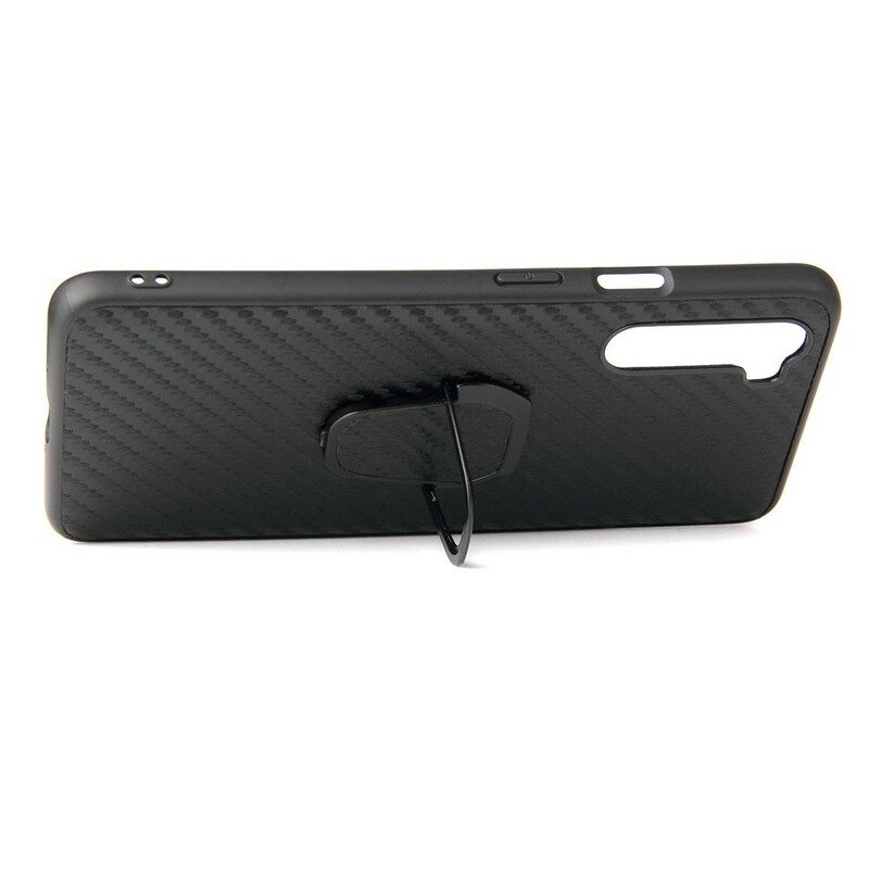 Cover OnePlus Nord Supporto Anello In Fibra Di Carbonio