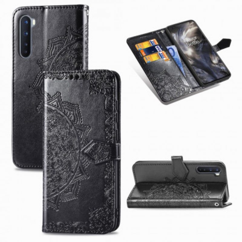 Custodia in pelle OnePlus Nord Mandala Medioevo