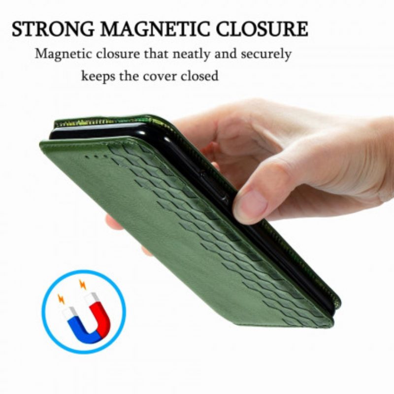 Folio Cover OnePlus Nord Custodia in pelle Texture Diamante Effetto Pelle