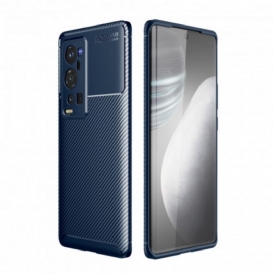 Cover Vivo X60 Pro Plus Struttura Flessibile In Fibra Di Carbonio