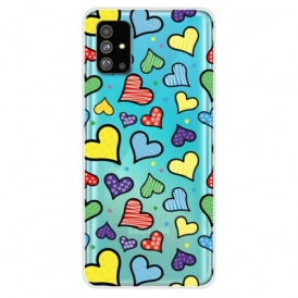 Cover Samsung Galaxy S20 Cuori Multicolori