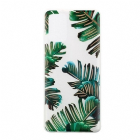Cover Samsung Galaxy S20 Foglie Verdi Senza Soluzione Di Continuità
