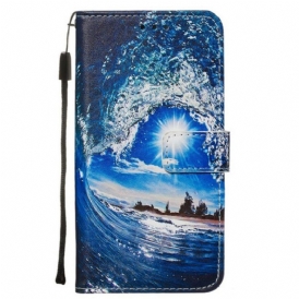 Custodia in pelle Samsung Galaxy S20 Ama L'onda