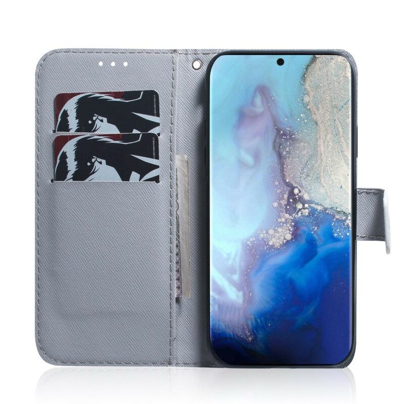 Custodia in pelle Samsung Galaxy S20 Faccia Da Tigre
