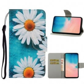 Custodia in pelle Samsung Galaxy S20 Margherite Perizoma
