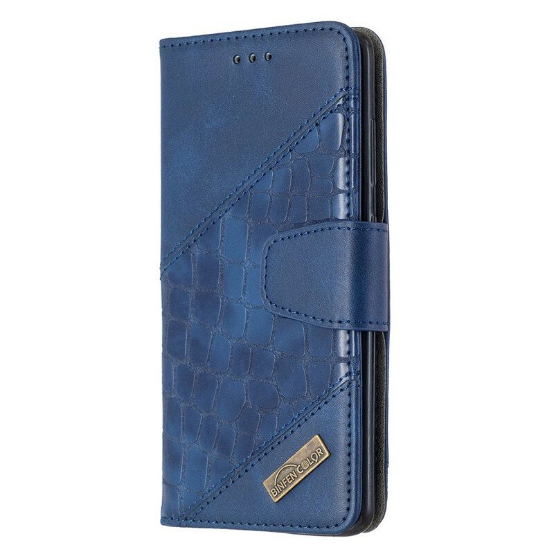 Folio Cover Samsung Galaxy S20 Classico Effetto Pelle Di Coccodrillo