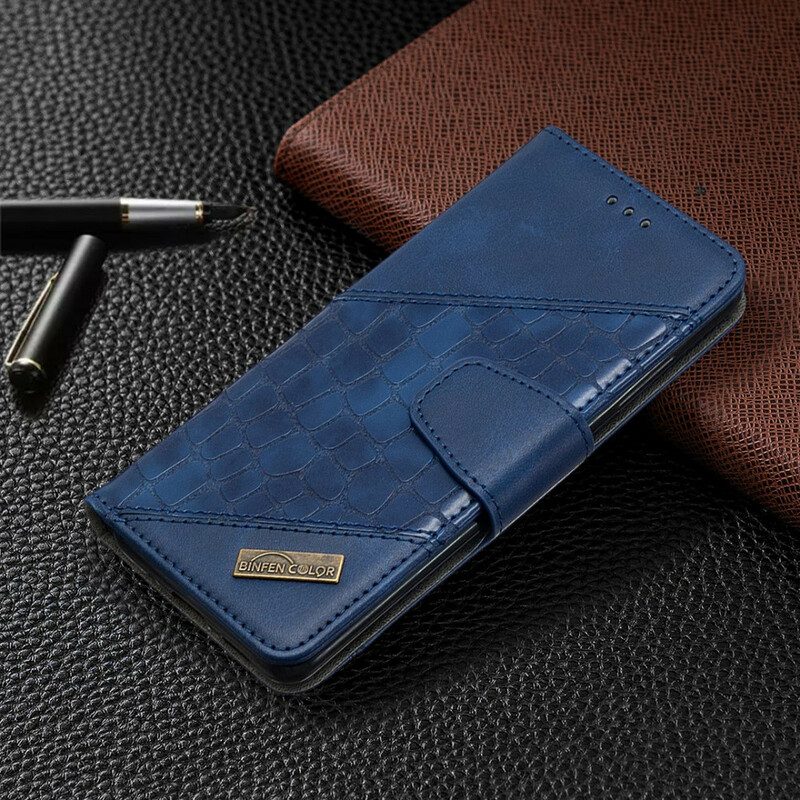 Folio Cover Samsung Galaxy S20 Classico Effetto Pelle Di Coccodrillo