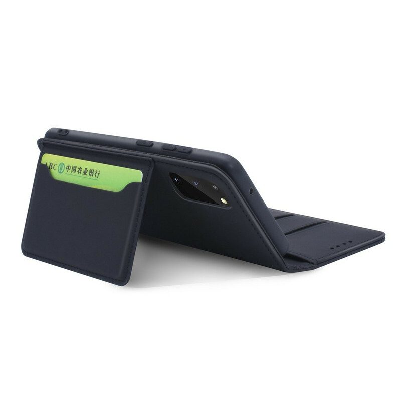 Folio Cover Samsung Galaxy S20 Custodia in pelle Supporto Per Portacarte