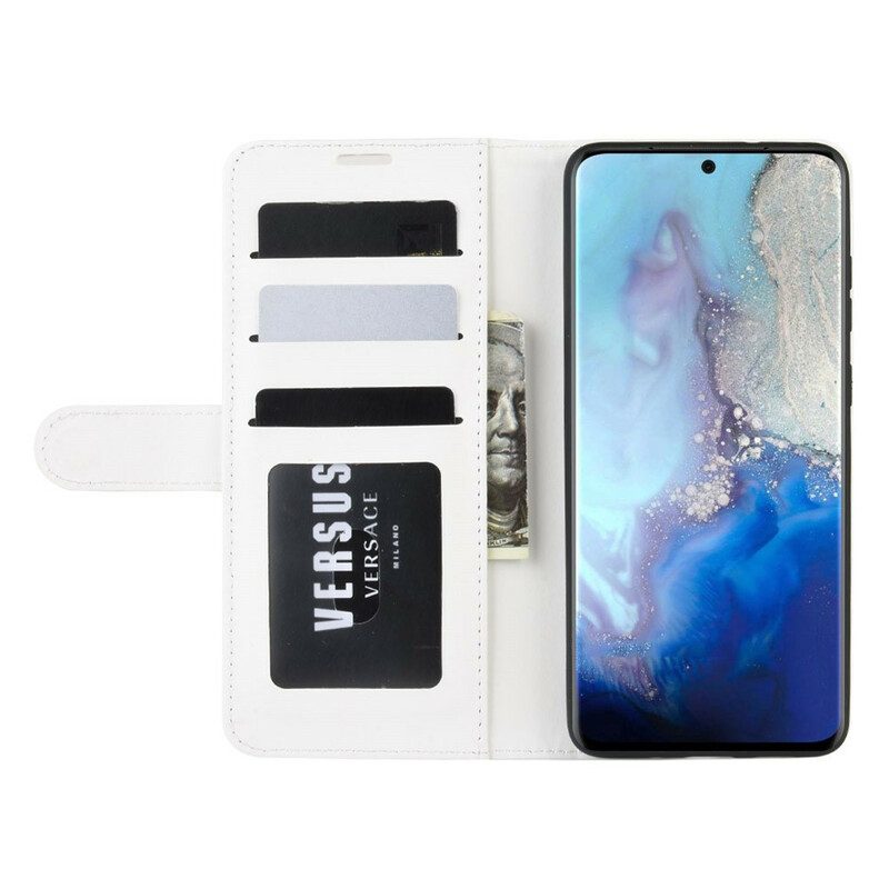 Folio Cover Samsung Galaxy S20 Effetto Pelle Pregiata