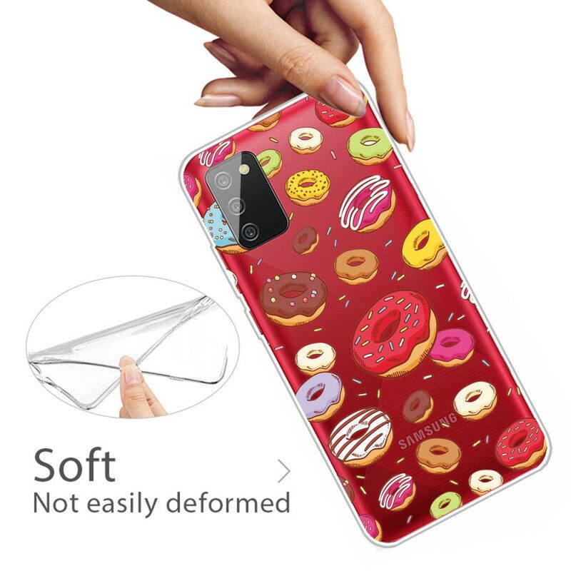 Cover Samsung Galaxy A02s Amo Le Ciambelle