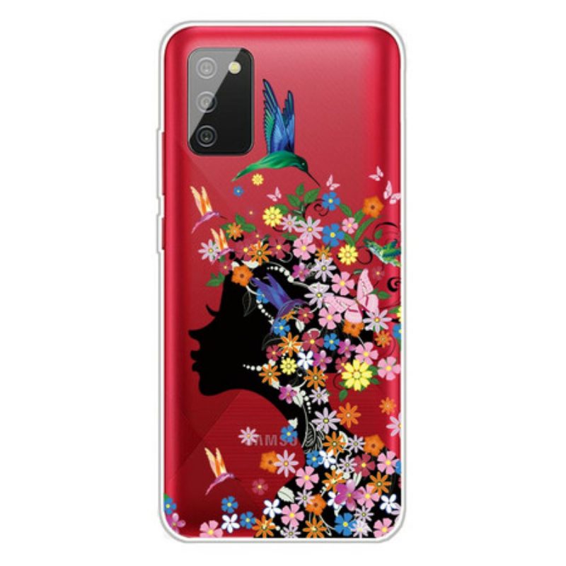 Cover Samsung Galaxy A02s Bella Testa Di Fiore