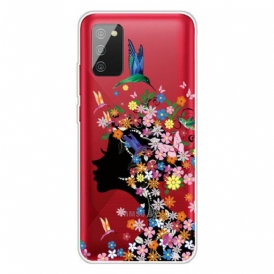 Cover Samsung Galaxy A02s Bella Testa Di Fiore