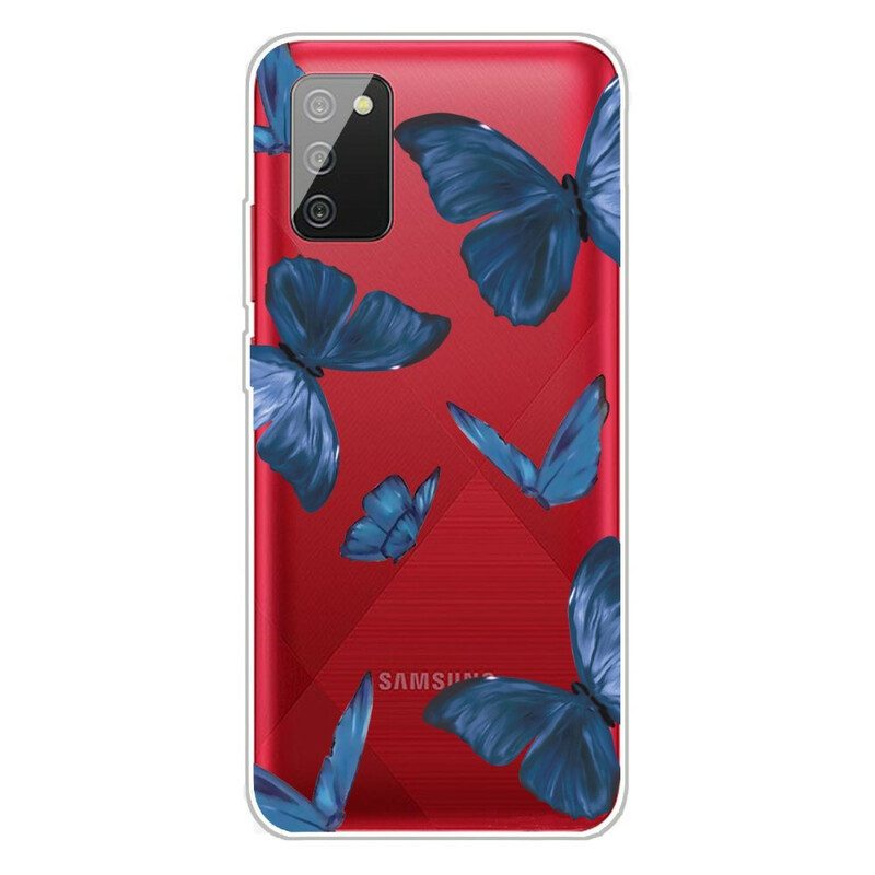 Cover Samsung Galaxy A02s Farfalle Selvatiche