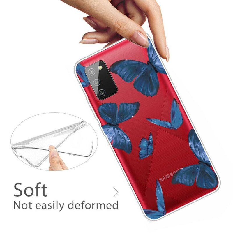 Cover Samsung Galaxy A02s Farfalle Selvatiche