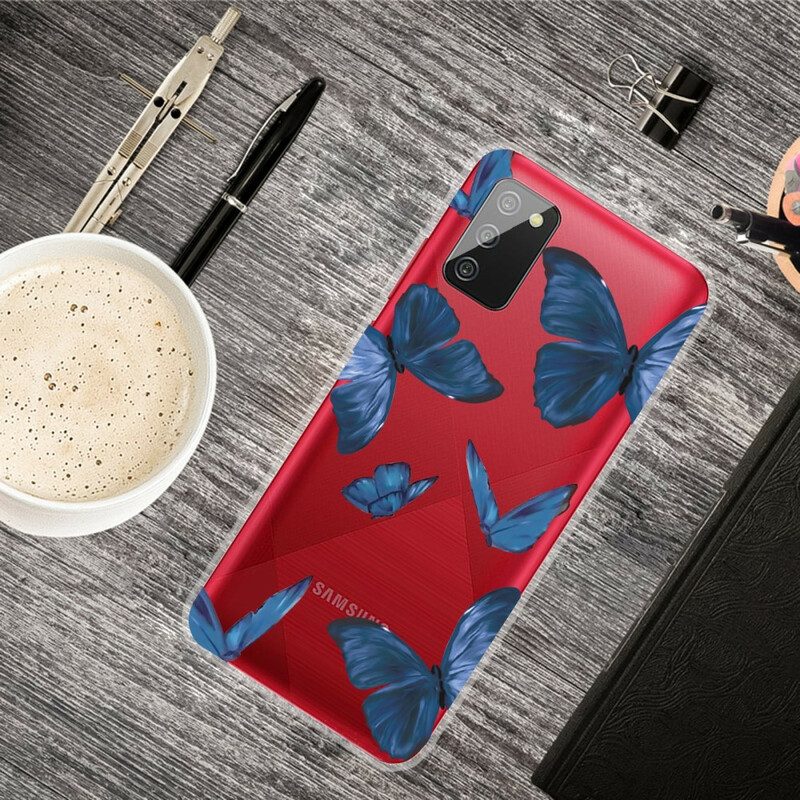 Cover Samsung Galaxy A02s Farfalle Selvatiche