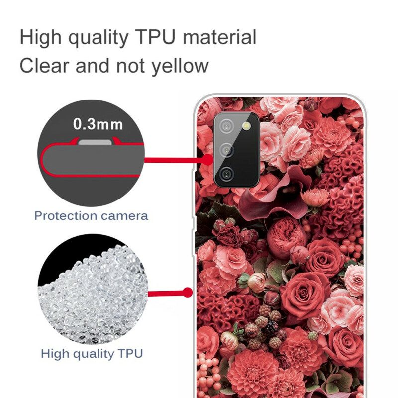 Cover Samsung Galaxy A02s Fiori Intensi