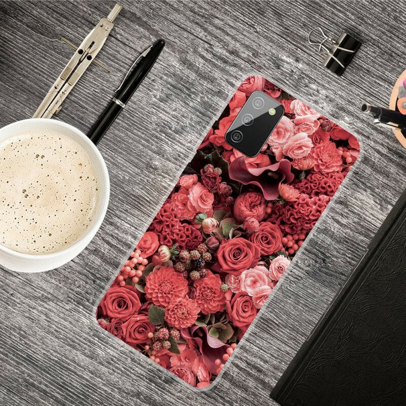 Cover Samsung Galaxy A02s Fiori Intensi