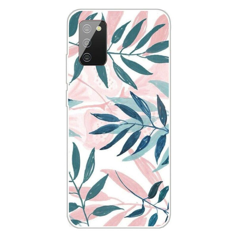Cover Samsung Galaxy A02s Foglie