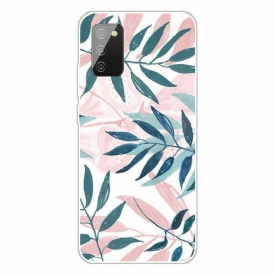 Cover Samsung Galaxy A02s Foglie