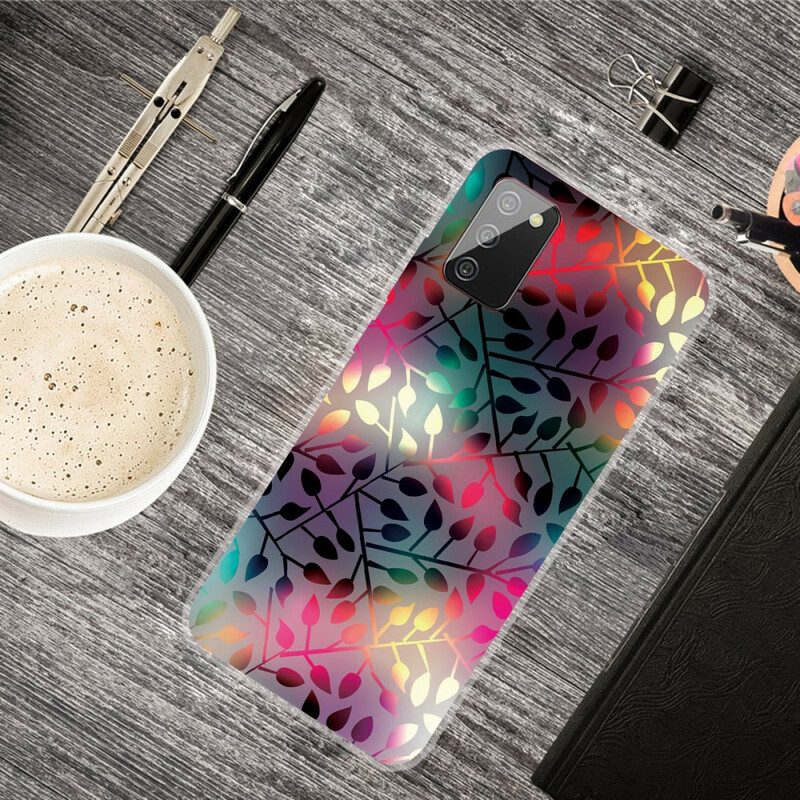 Cover Samsung Galaxy A02s Foglie
