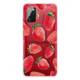 Cover Samsung Galaxy A02s Fragole / Amo La Fragola