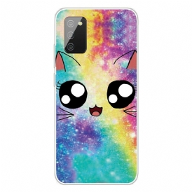 Cover Samsung Galaxy A02s Gatto Dei Cartoni Animati