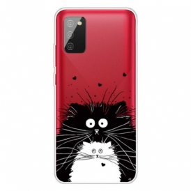 Cover Samsung Galaxy A02s Guarda I Gatti