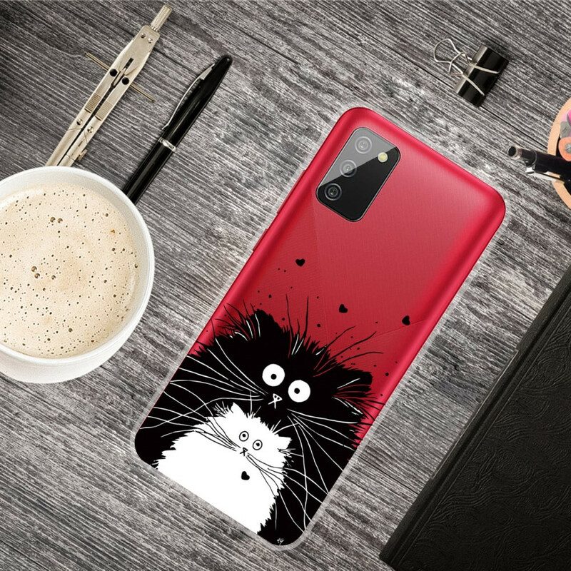 Cover Samsung Galaxy A02s Guarda I Gatti