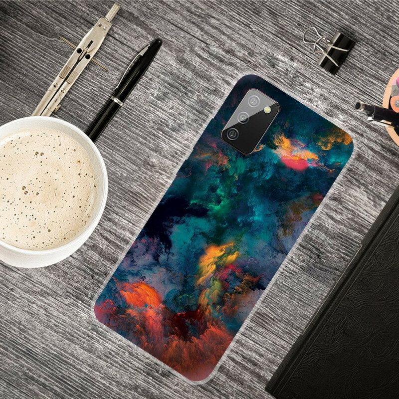 Cover Samsung Galaxy A02s Nuvole Colorate