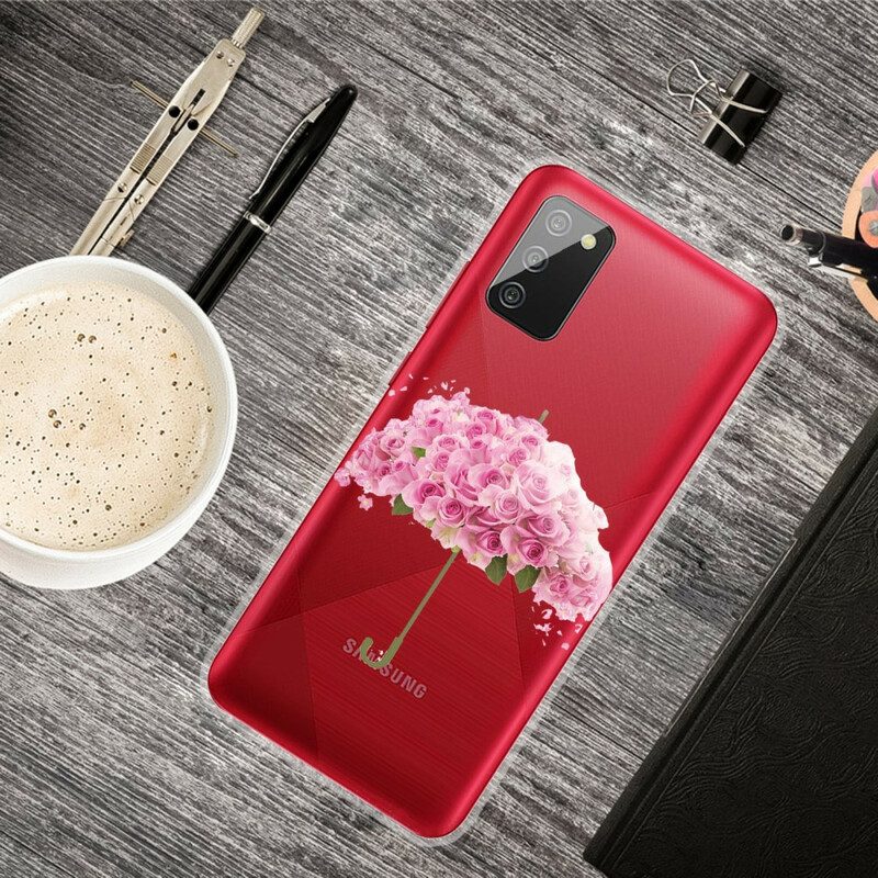 Cover Samsung Galaxy A02s Ombrello In Rose