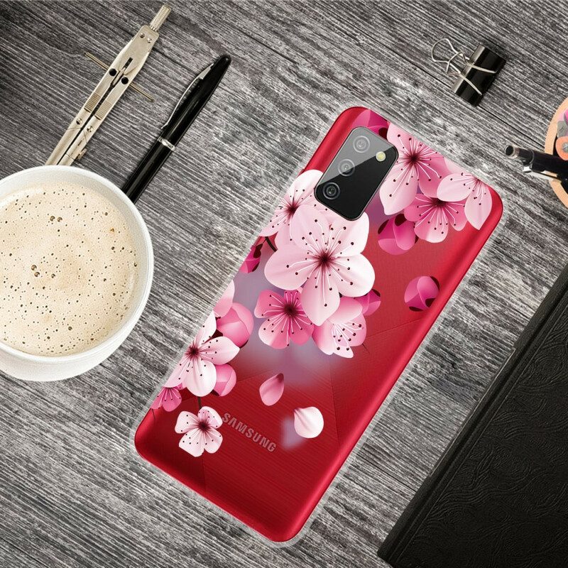 Cover Samsung Galaxy A02s Piccoli Fiori Rosa
