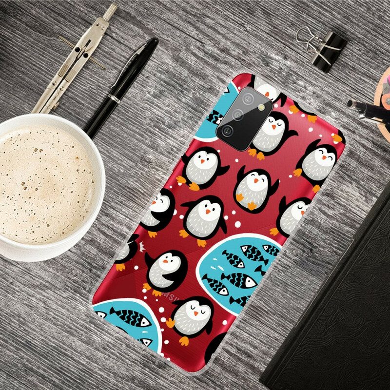 Cover Samsung Galaxy A02s Pinguini E Pesci