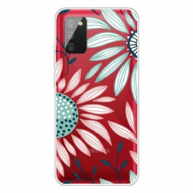 Cover Samsung Galaxy A02s Un Fiore Trasparente