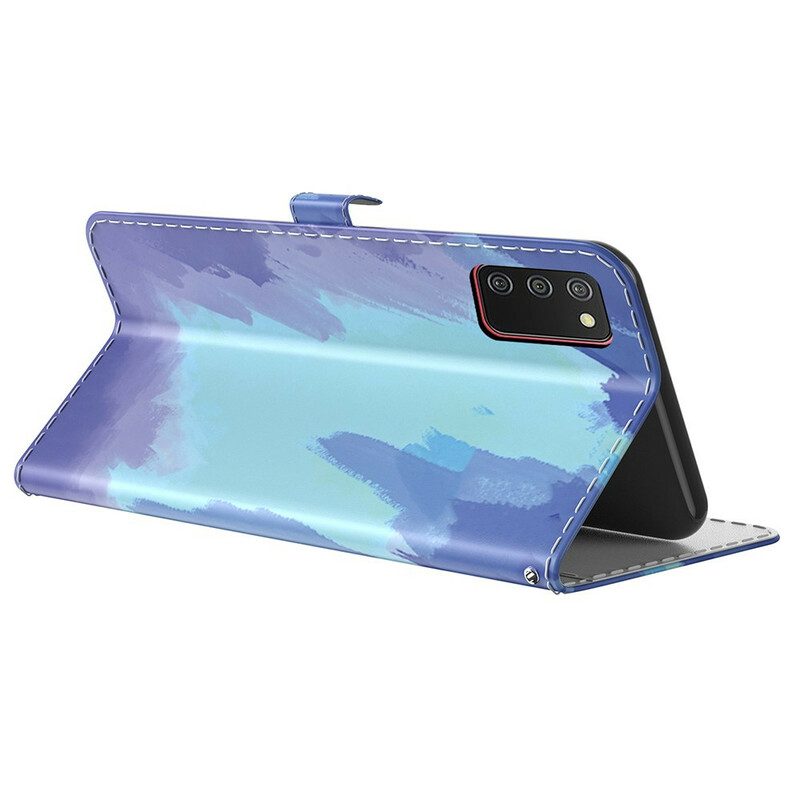 Folio Cover Samsung Galaxy A02s Astratto Colorato